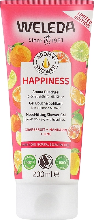 Weleda Гель для душа "Арома Счастье" Aroma Shower Happiness Mood-Lifting Shower Gel - фото N1