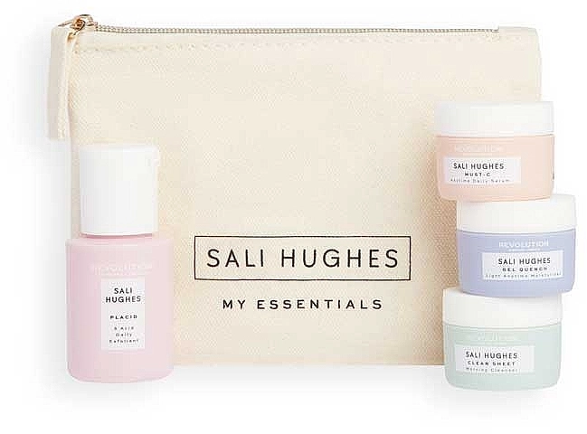 Revolution Skincare Набір, 5 продуктів X Sali Hughes My Essentials Mini Kit With Gel - фото N1