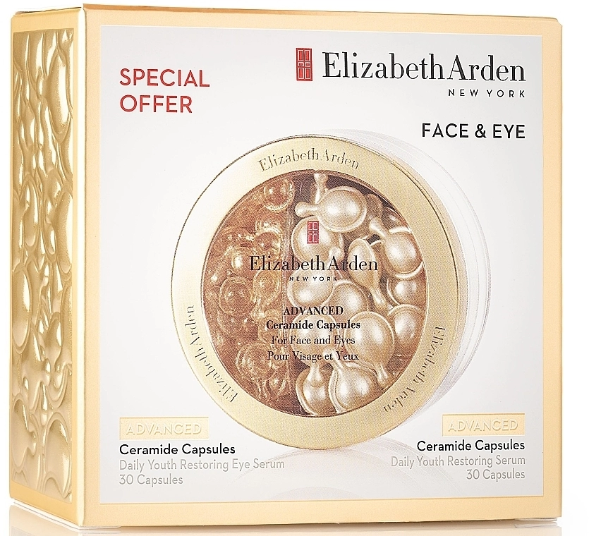 Elizabeth Arden Набор Advanced Ceramide Face & Eye Capsules (serum/2x30pc) - фото N1