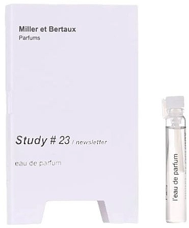 Miller et Bertaux Study № 23 Парфюмированная вода (пробник) - фото N1