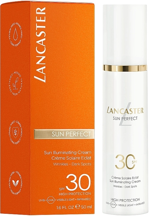 Lancaster Сонцезахисний крем для обличчя Sun Perfect Sun Illuminating Cream SPF 30 - фото N3