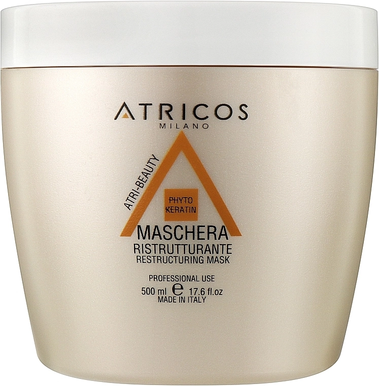 Atricos Відновлювальна маска для волосся з фітокератином Phyto Keratin Restructuring Mask - фото N2