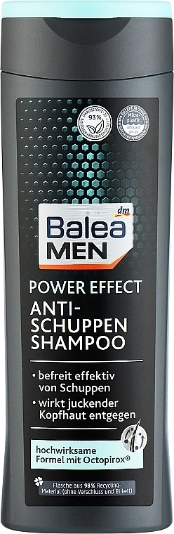 Balea Шампунь мужской от перхоти с октопироксом Men Shampoo Anti-Schuppen Power Effect - фото N1