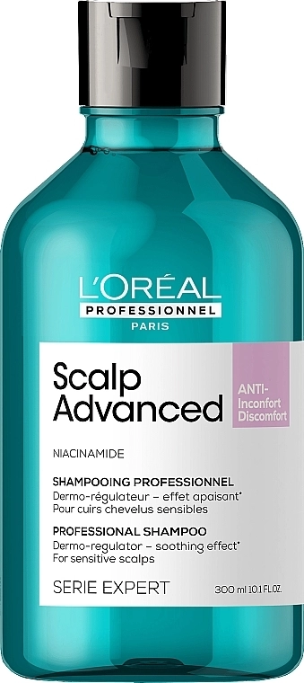 L'Oreal Professionnel Профессиональный дерморегулирующий успокаивающий шампунь для чувствительной кожи головы Scalp Advanced Niacinamide Dermo-Regulator Shampoo - фото N1