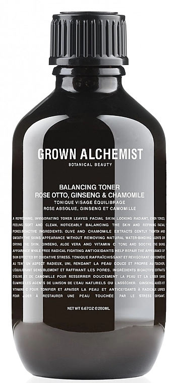 Grown Alchemist Регулювальний тонер Balancing Toner: Rose Absolute, Ginseng & Chamomile (тестер) - фото N1