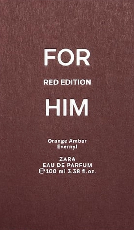 Zara For Him Red Edition Парфумована вода - фото N2