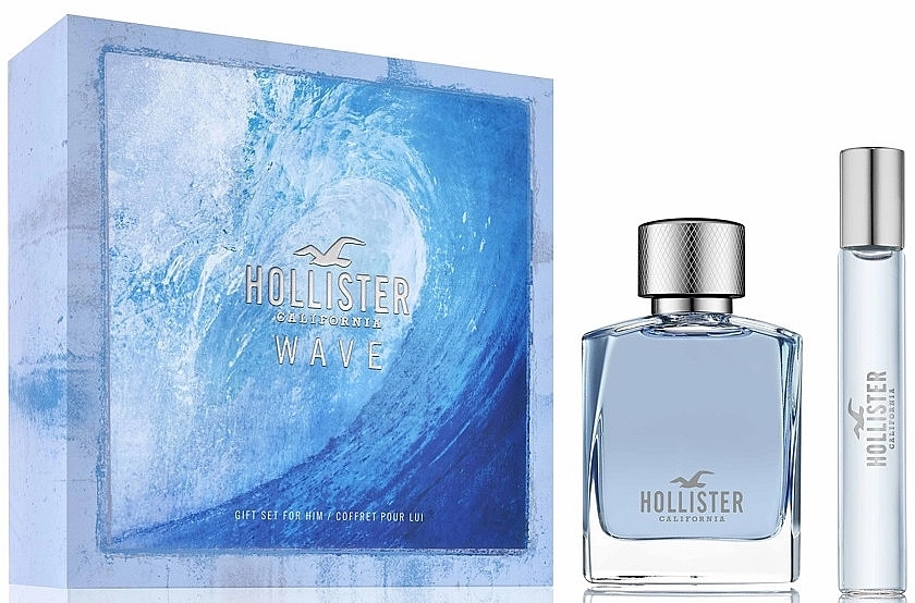 Hollister Wave For Him Набір (edt/50ml+edt/15ml) - фото N1