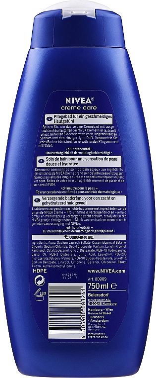 Nivea Гель-уход для душа "Питание и забота" Creme Care Shower Gel - фото N4