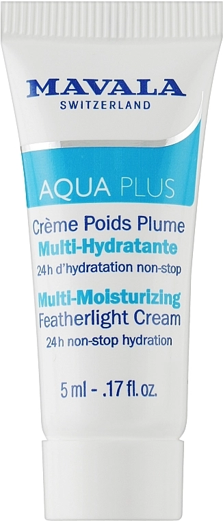 Mavala Активно увлажняющий легкий крем Aqua Plus ulti-Moisturizing Featherlight Cream (пробник) - фото N1