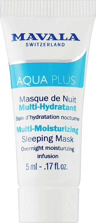 Mavala Активно зволожувальна нічна маска Aqua Plus Multi-Moisturizing Sleeping Mask (пробник) - фото N1