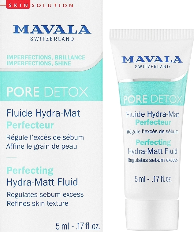 Mavala Матирующий гидрофлюид Pore Detox Perfecting Hydra-Matt Fluid (пробник) - фото N2