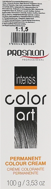 Prosalon УЦЕНКА Перманентная краска для волос Intensis Color Art * - фото N3