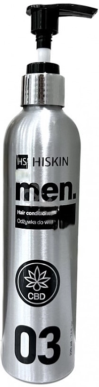 HiSkin Мужской кондиционер для волос с экстрактом конопли CBD Metal Men Hair Conditioner - фото N1