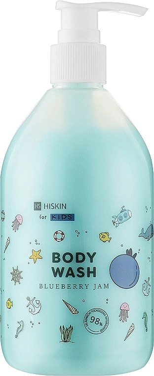 HiSkin Дитячий гель для душу "Чорничний джем" Kids Body Wash Blueberry Jam - фото N1