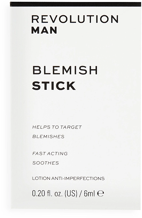 Revolution Skincare Точечное средство для лица Man Blemish Stick - фото N3