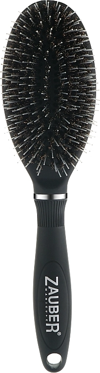 Zauber Расческа-щетка для волос овальная, 06-024, черная - фото N1