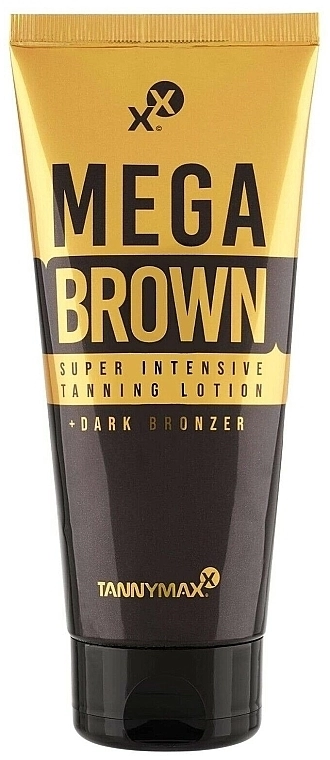Tannymaxx Крем для засмаги в солярії з ультратемними бронзантами, маслом ши, тирозином і екстрактом какао MegaBrown Super Intensive Tanning + Dark Bronzer Lotion - фото N1