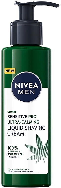 Nivea Ультразаспокійливий рідкий крем для гоління MEN Sensitive Pro Ultra Calming Liquid Shaving Cream - фото N1