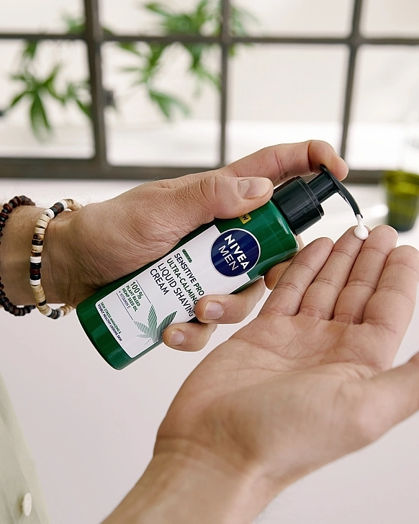 Nivea Ультразаспокійливий рідкий крем для гоління MEN Sensitive Pro Ultra Calming Liquid Shaving Cream - фото N6