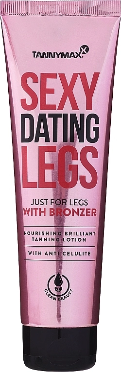 Tannymaxx Питательный лосьон для загара ног, с антицеллюлитным эффектом Sexy Dating Legs With Bronzer Anti-Celulite Very Dark Tanning + Bronzer - фото N1