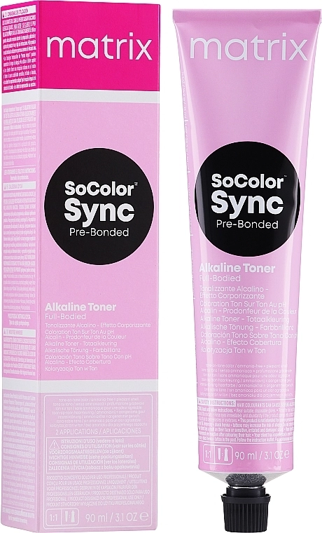 Matrix УЦЕНКА Безамиачный тонер для волос SoColor Sync Alkaline Toner * - фото N1