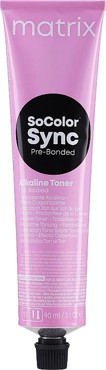 Matrix УЦЕНКА Безамиачный тонер для волос SoColor Sync Alkaline Toner * - фото N2