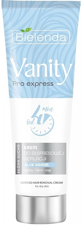 Bielenda Крем для експрес-депіляції з екстрактом блакитної агави Vanity Pro Express Hair Removal Cream Blue Agava - фото N1