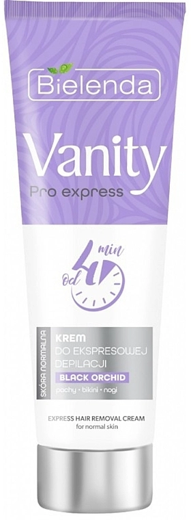 Bielenda Крем для експрес-депіляції з екстрактом чорної орхідеї Vanity Pro Express Hair Removal Cream Black Orchid - фото N1