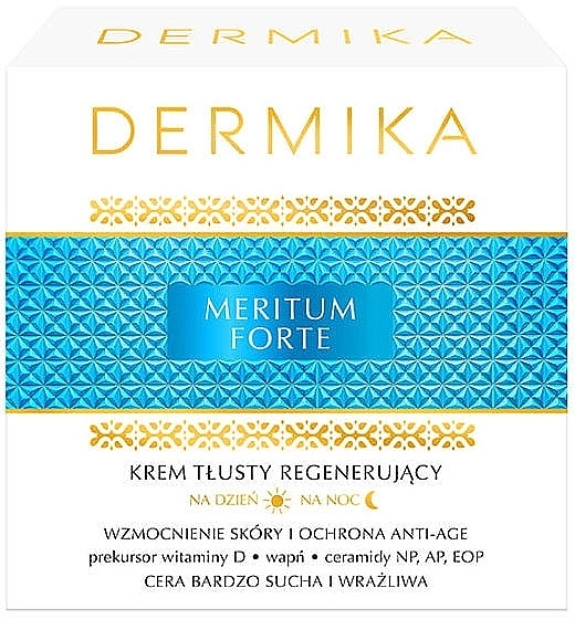 Dermika Регенерирующий крем для очень сухой и чувствительной кожи лица Meritum Forte - фото N1