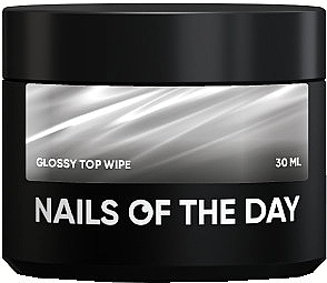 Nails Of The Day Глянцевый топ с липким слоем, без УФ-фильтров Glossy Top Wipe - фото N2