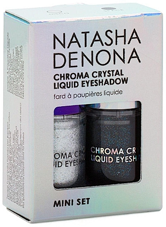 Natasha Denona Chroma Crystal Liquid Eyeshadow Mini Set (eyeshadow/2x2ml) Набор жидких теней для век - фото N2