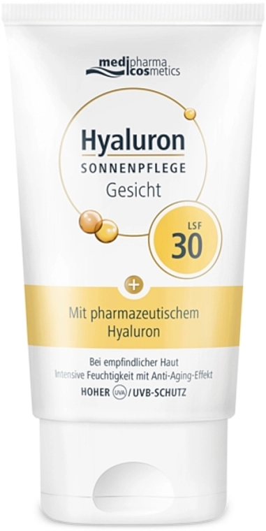 Pharma Hyaluron (Hyaluron) Сонцезахисний крем для захисту шкіри обличчя та шиї SPF 30 Pharma Hyaluron - фото N1