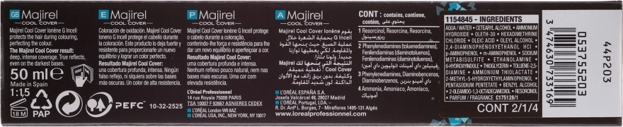 L'Oreal Professionnel Стійка фарба для волосся Majirel Cool Cover - фото N3