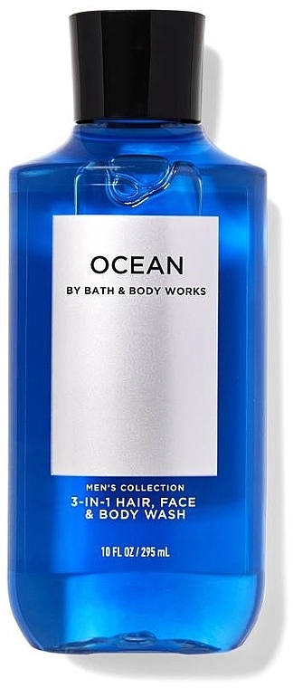Bath & Body Works Гель для душа 3 в 1 Bath and Body Works Ocean 3-in-1 Hair, Face & Body Wash, 295ml - фото N1