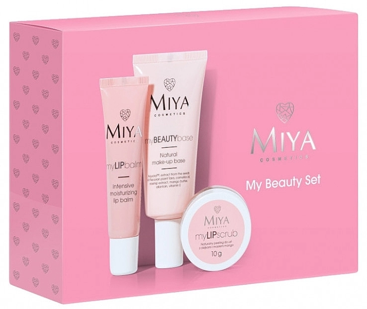 Miya Cosmetics Набір My Beauty Set (lip/scr/10g + lip/balm/15ml + base/30ml) - фото N2