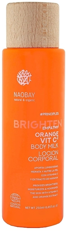 Naobay Молочко для тела с витамином С Principles Brighten Empathy Orange Vit C2 Body Milk - фото N1