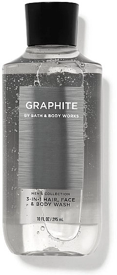 Bath & Body Works Гель для душа 3 в 1 Bath and Body Works Men`s Collection Graphite 3 In 1 Hair, Face & Body Wash - фото N1