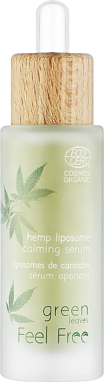 Feel Free Сироватка для обличчя з екстрактом канабісу Green Leaves Hemp Liposome Calming Serum - фото N1