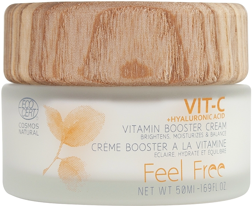 Feel Free Крем-бустер для обличчя з вітаміном С Vit C + Hyaluronic Acid Vitamin Booster Cream - фото N1