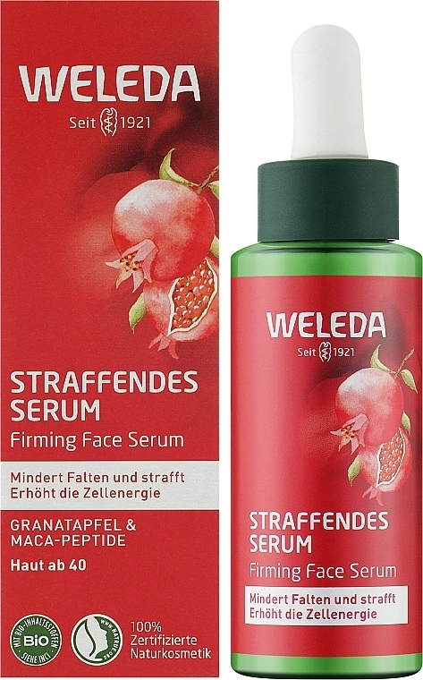 Weleda Сыворотка-лифтинг для лица "Гранат и пептиды мака перуанского" Pomegranate & Poppy Peptide Firming Serum - фото N2