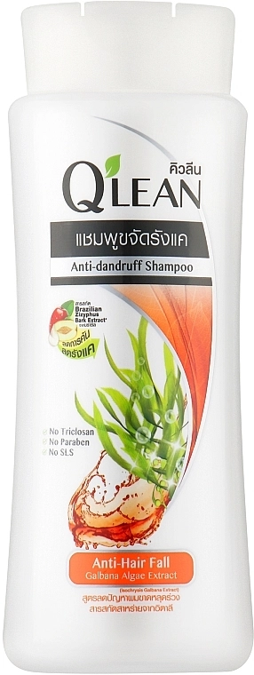 Qlean Шампунь проти лупи і випадання волосся Anti Hair Fall Anti-dandruff Shampoo - фото N1