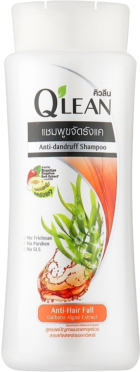 Qlean Шампунь против перхоти и выпадения волос Anti Hair Fall Anti-dandruff Shampoo - фото N1