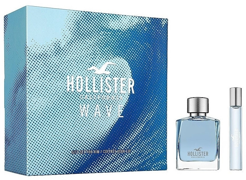 Hollister Wave For Him Набор (edt/50ml + edt/15ml) - фото N1