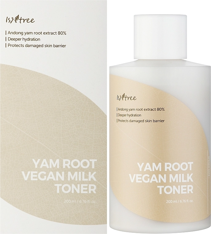 IsNtree Тонер зволожувальний з коренем дикого ямсу Yam Root Vegan Milk Toner - фото N2