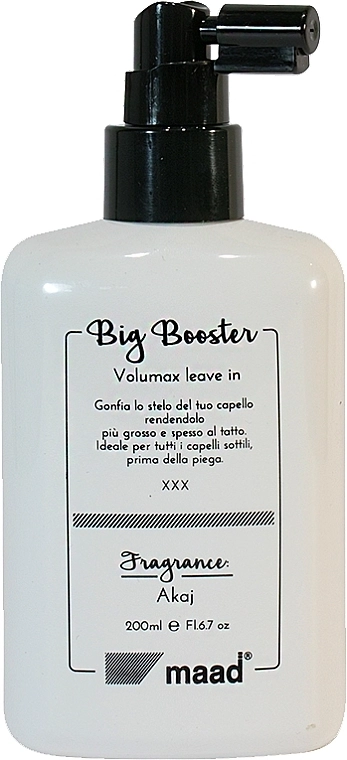 Maad Спрей-бустер для об'єму волосся Big Buster Voiumax Leave In - фото N1