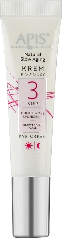 APIS Professional Крем для шкіри навколо очей з освітлювальним пігментом Natural Slow Aging Eye Cream Step 3 - фото N1