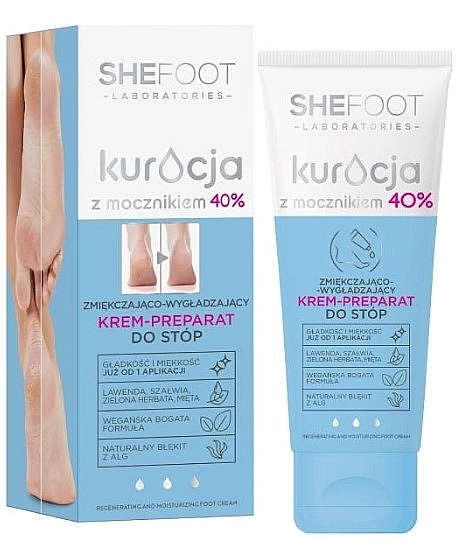 SheFoot Крем-препарат для ніг із сечовиною 40% - фото N1