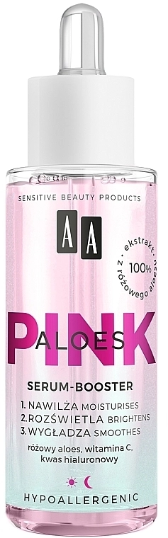 AA Сыворотка-бустер с экстрактом алоэ Aloes Pink Serum-Booster - фото N2
