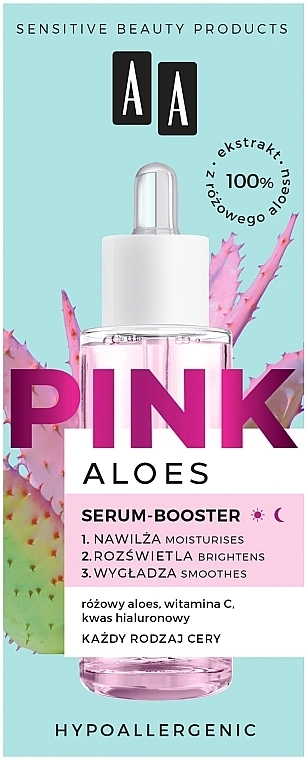 AA Сыворотка-бустер с экстрактом алоэ Aloes Pink Serum-Booster - фото N3
