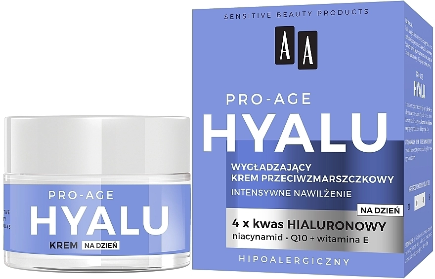 AA Розгладжувальний денний крем проти зморщок Cosmetics Hyalu Pro-Age - фото N1